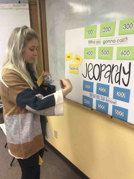 Student Playing Jeopardy